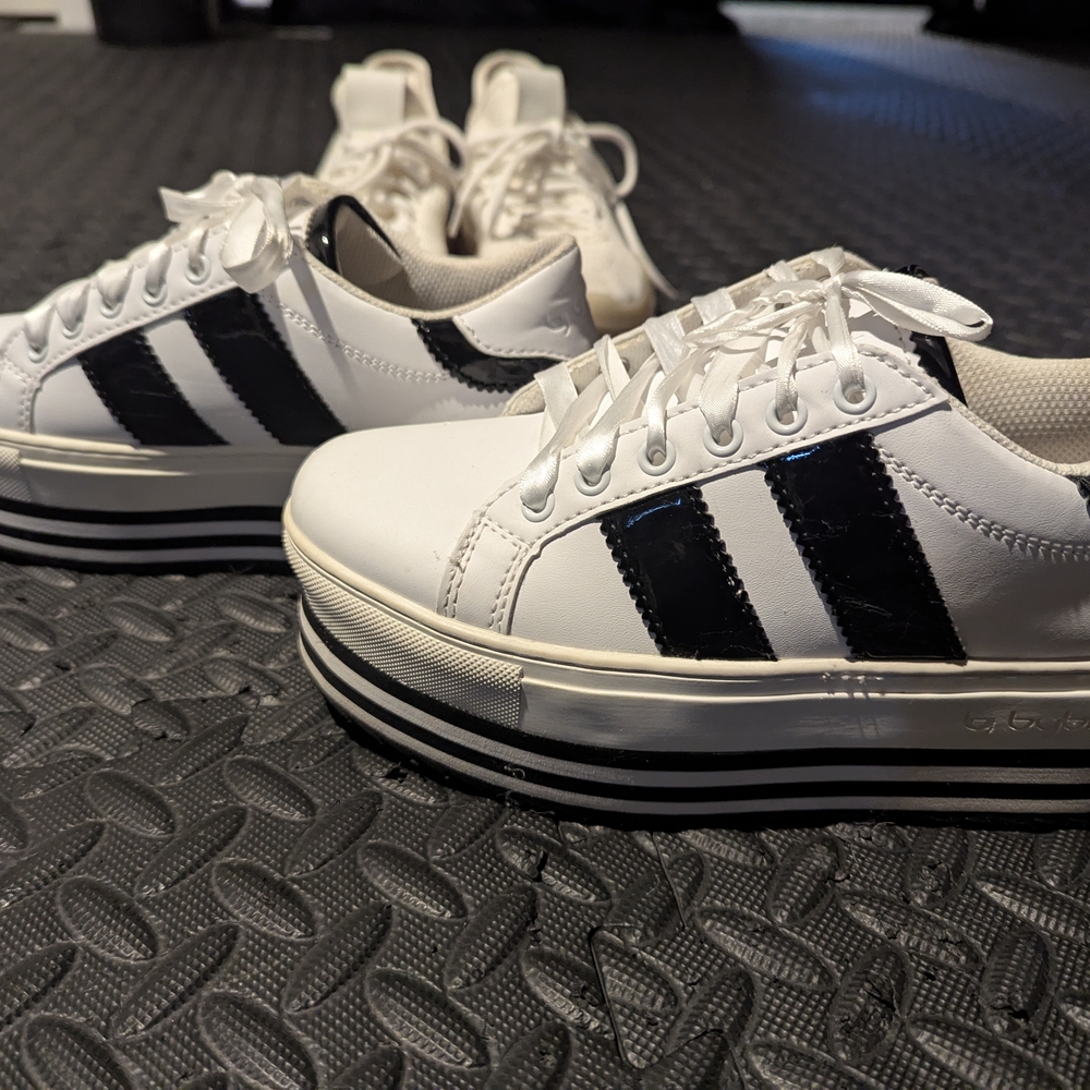 Byblos White and Black Women's Sneakers